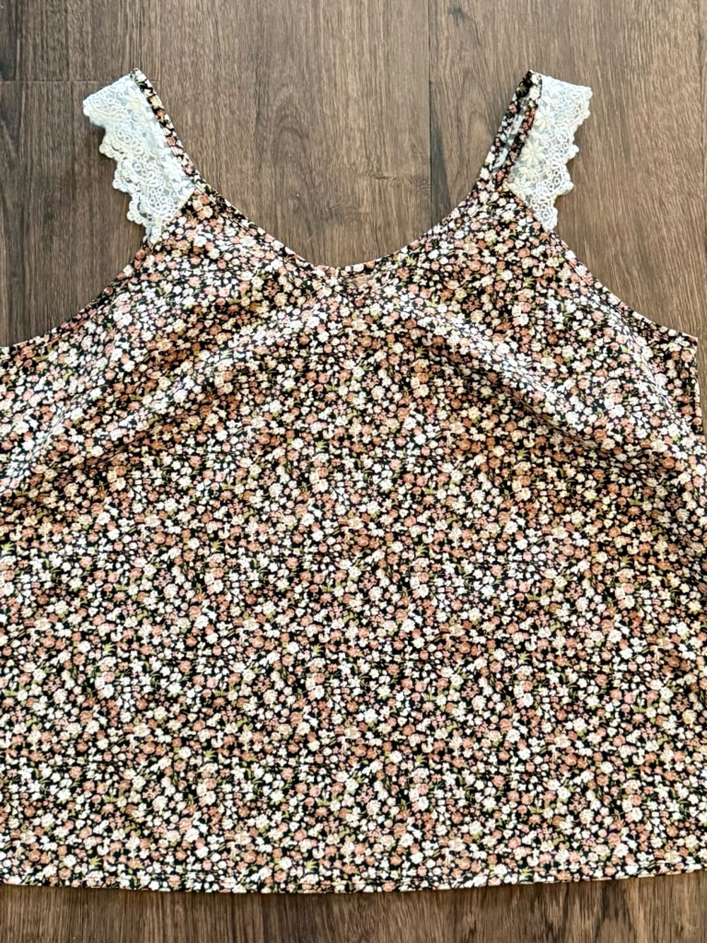 SHEIN Women's Plus Size Frenchy Floral Print Tank Top - Multi - Size 1XL